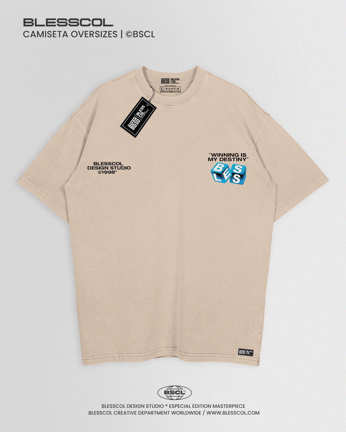 CAMISETA OVERSIZE WINNING IS MI DESTINY