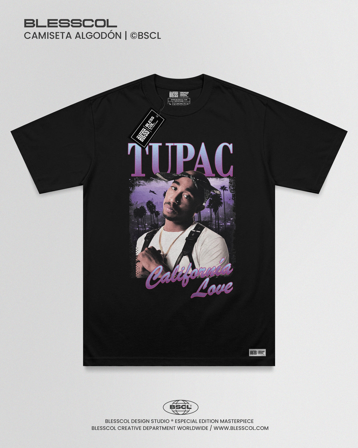 CAMISETA TU PAC SHAKUR 90S GANS EDITION