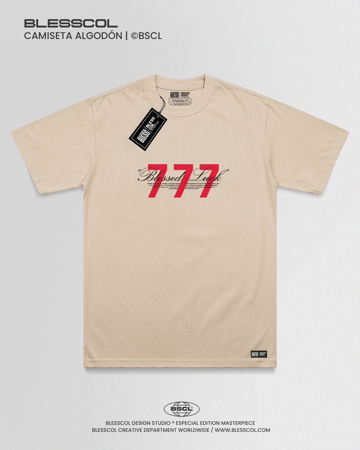 CAMISETA UNISEX BLESSED LUCK 777