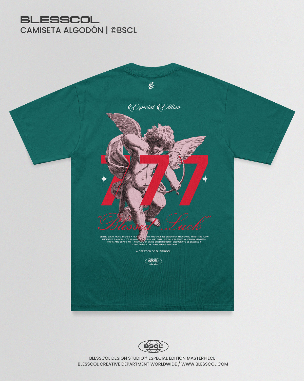 CAMISETA UNISEX BLESSED LUCK 777