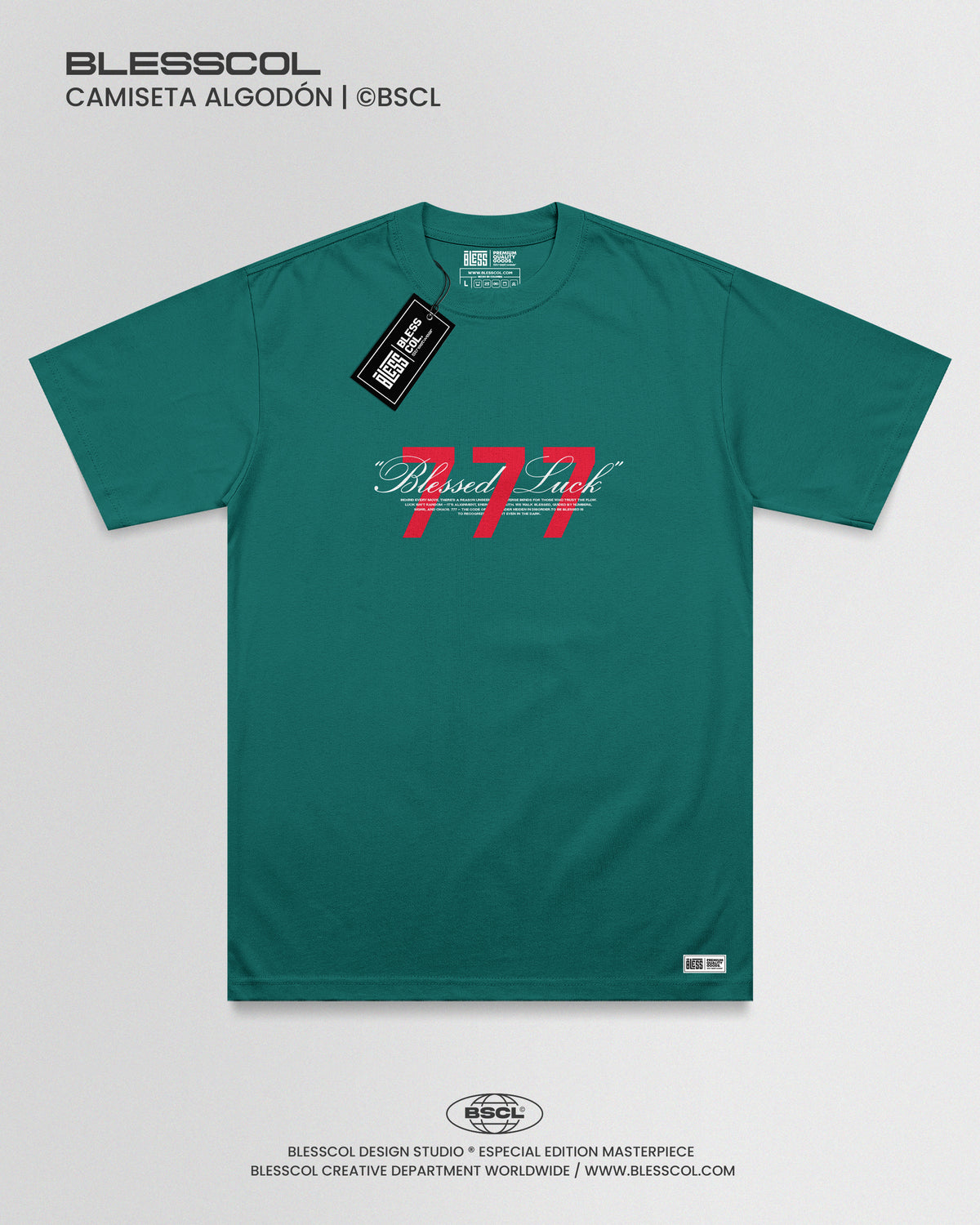 CAMISETA UNISEX BLESSED LUCK 777