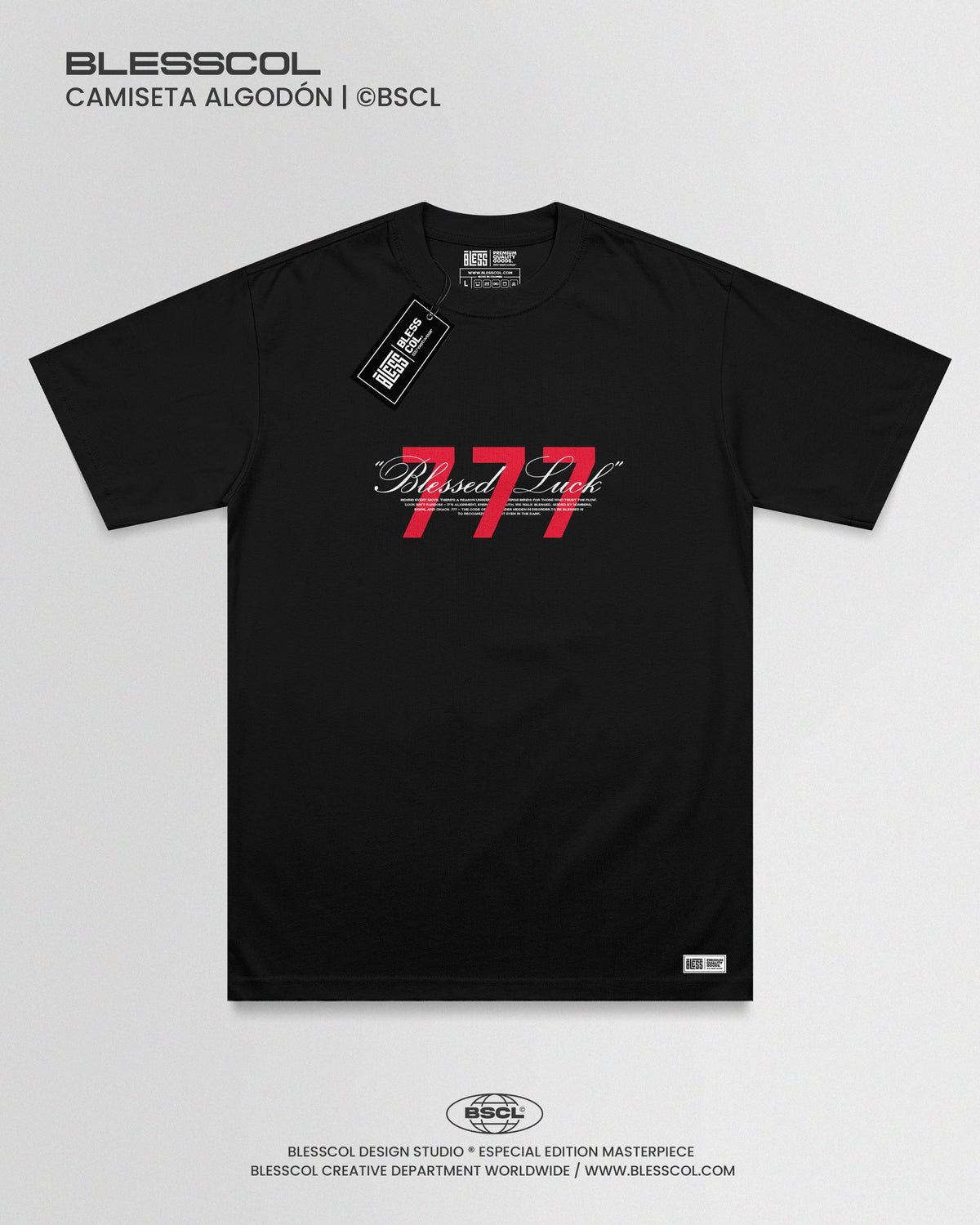 CAMISETA UNISEX BLESSED LUCK 777