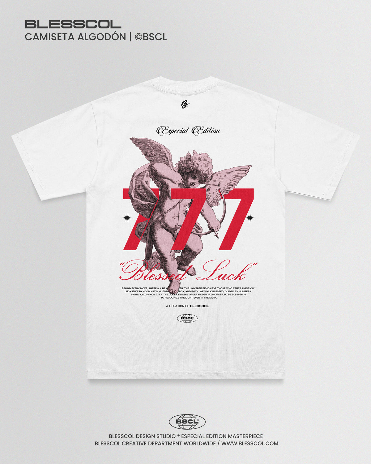 CAMISETA UNISEX BLESSED LUCK 777
