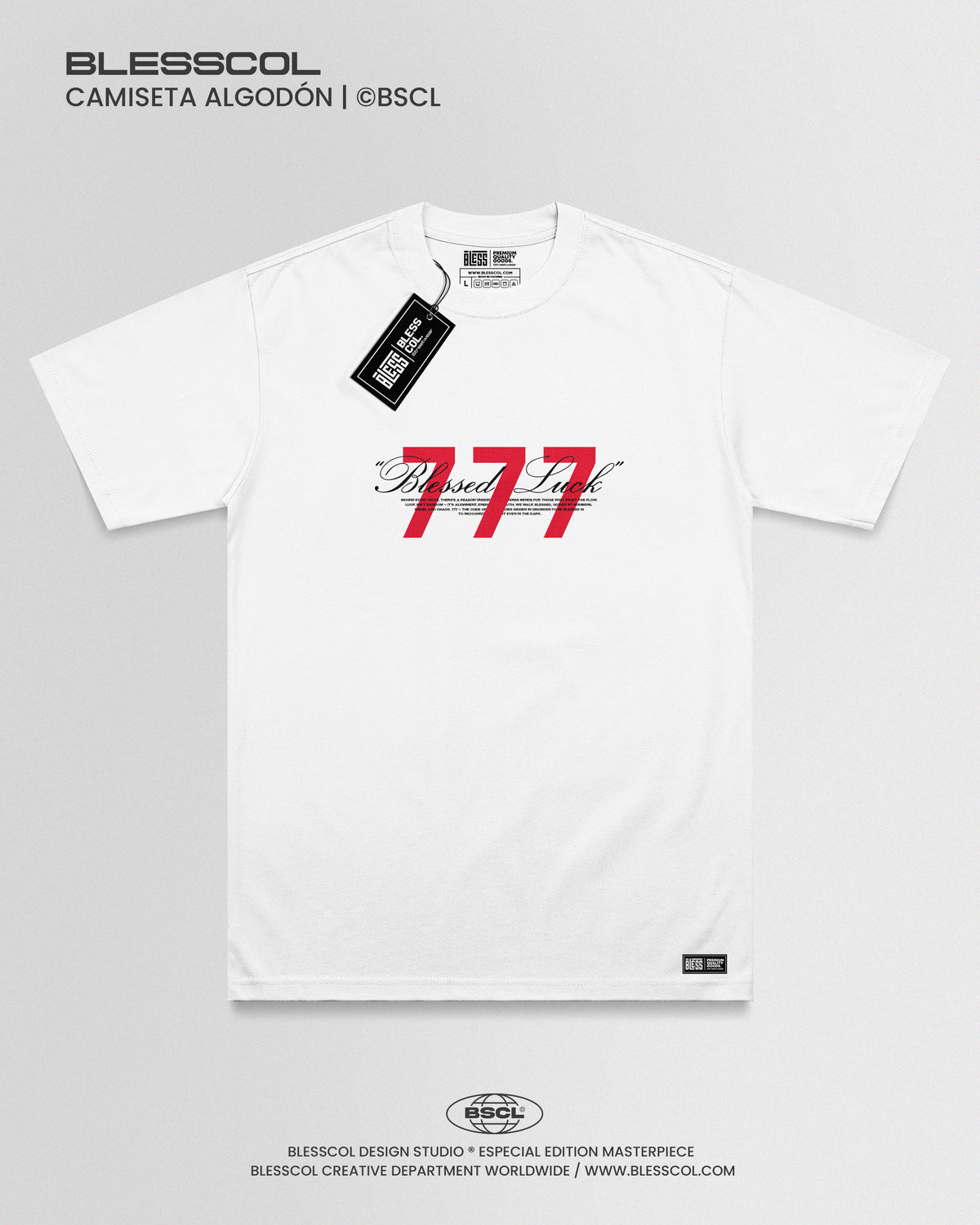 CAMISETA UNISEX BLESSED LUCK 777
