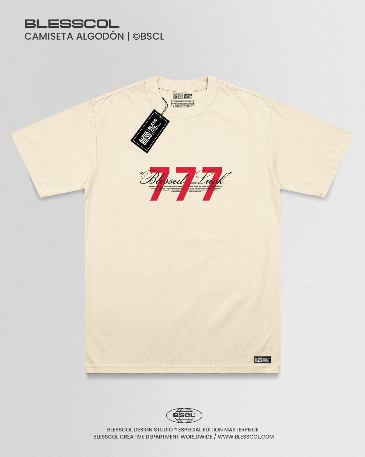 CAMISETA UNISEX BLESSED LUCK 777