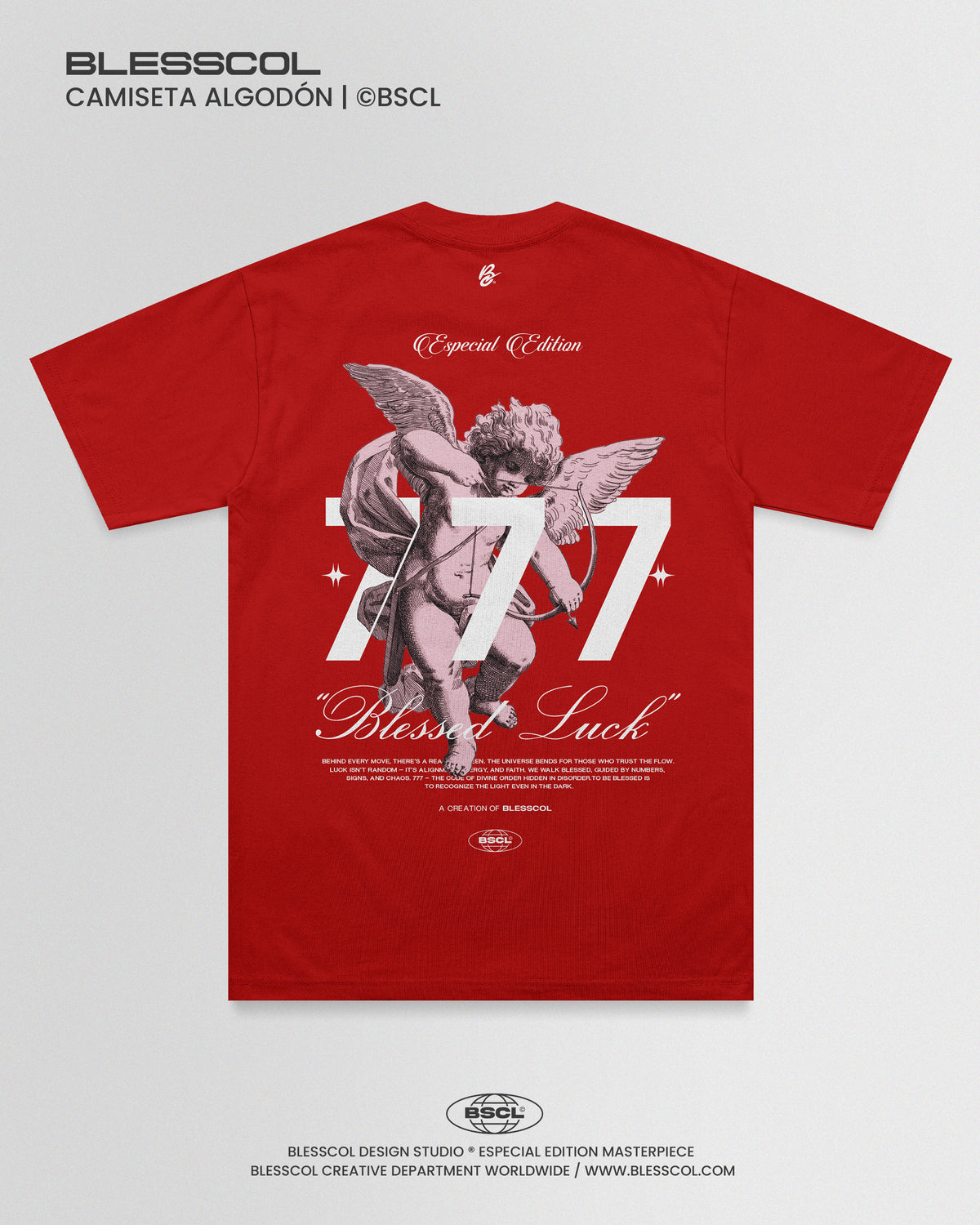 CAMISETA UNISEX BLESSED LUCK 777