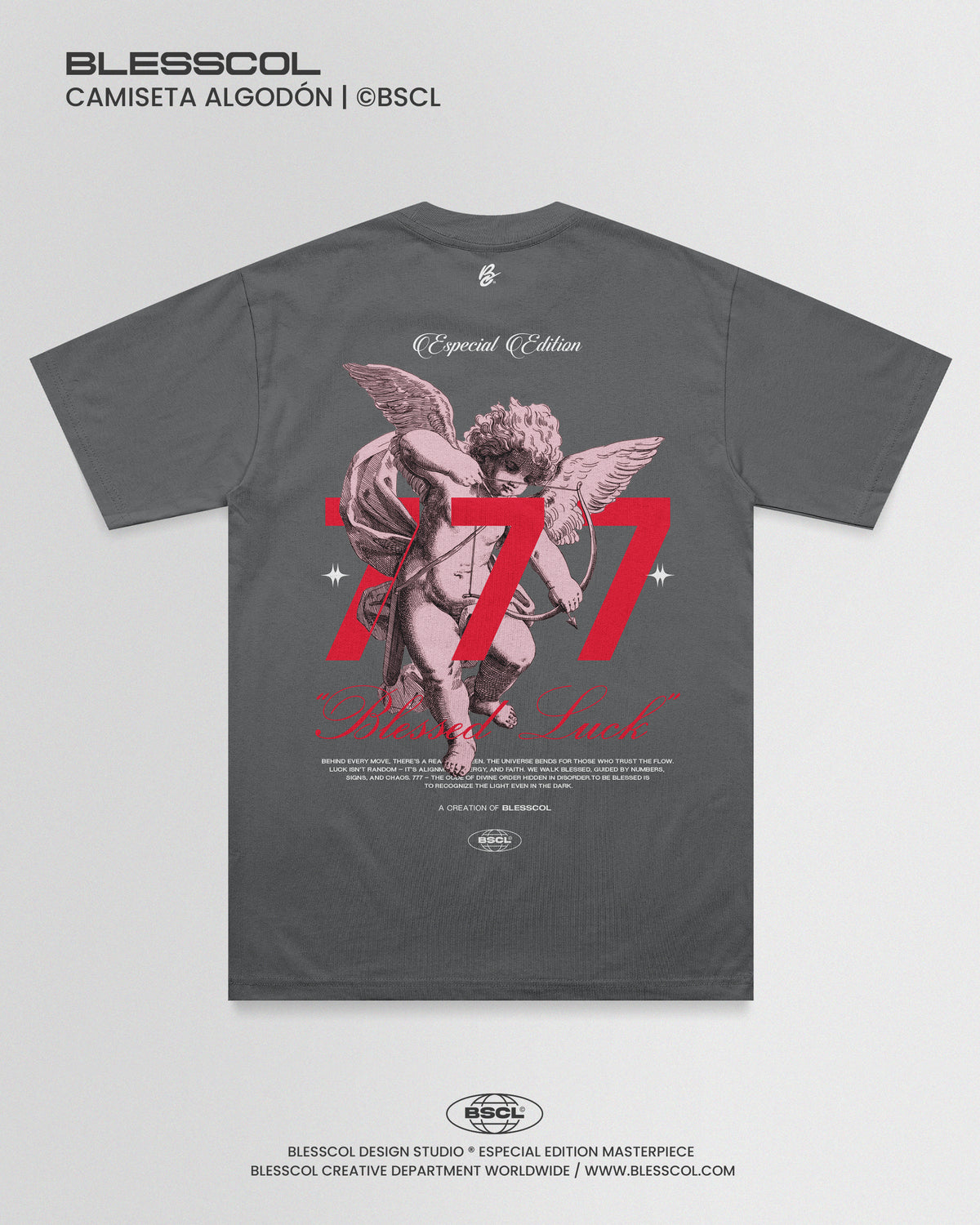 CAMISETA UNISEX BLESSED LUCK 777
