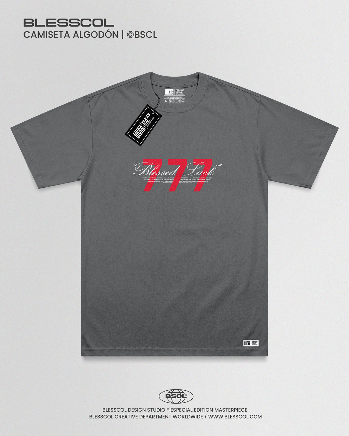 CAMISETA UNISEX BLESSED LUCK 777