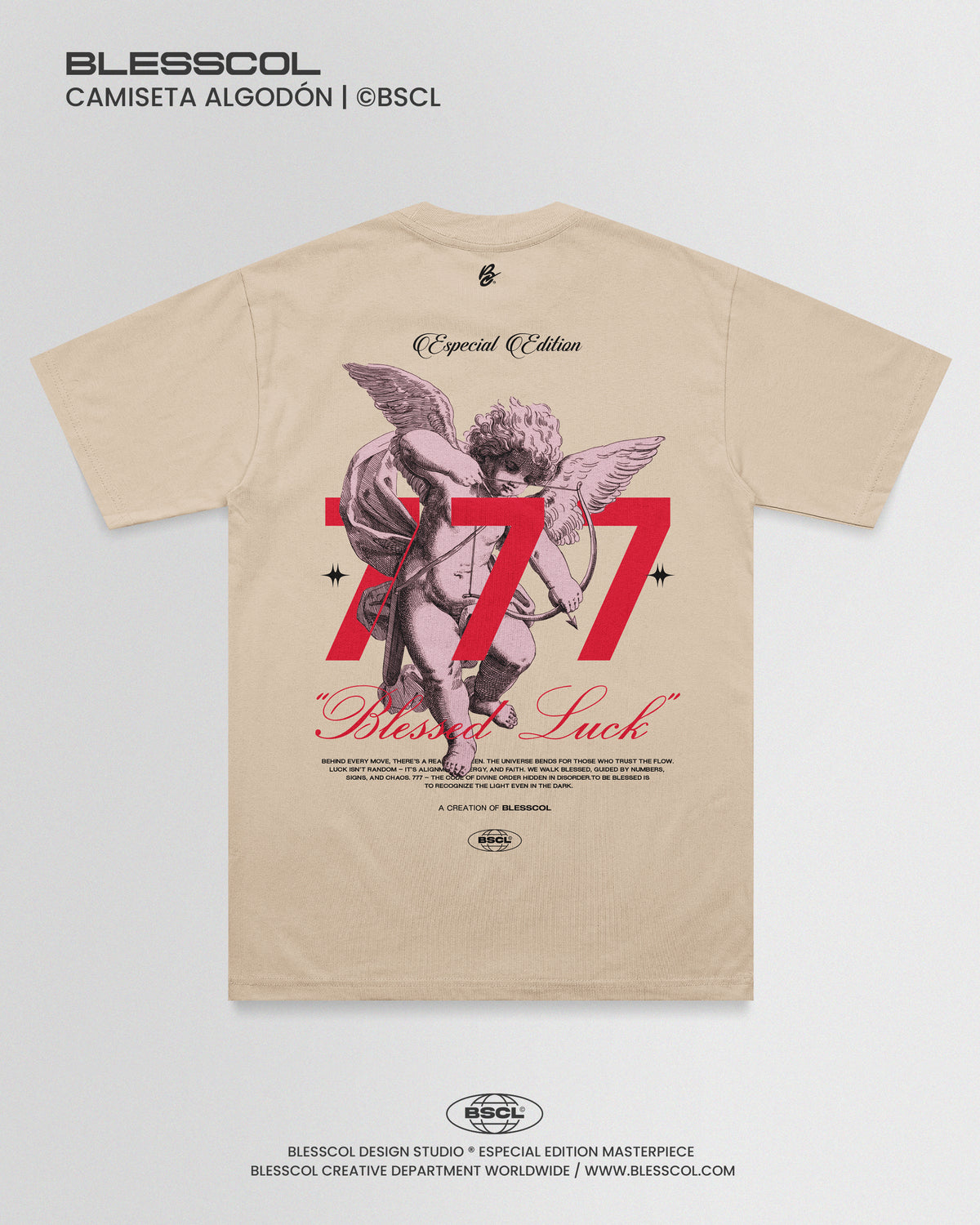 CAMISETA UNISEX BLESSED LUCK 777