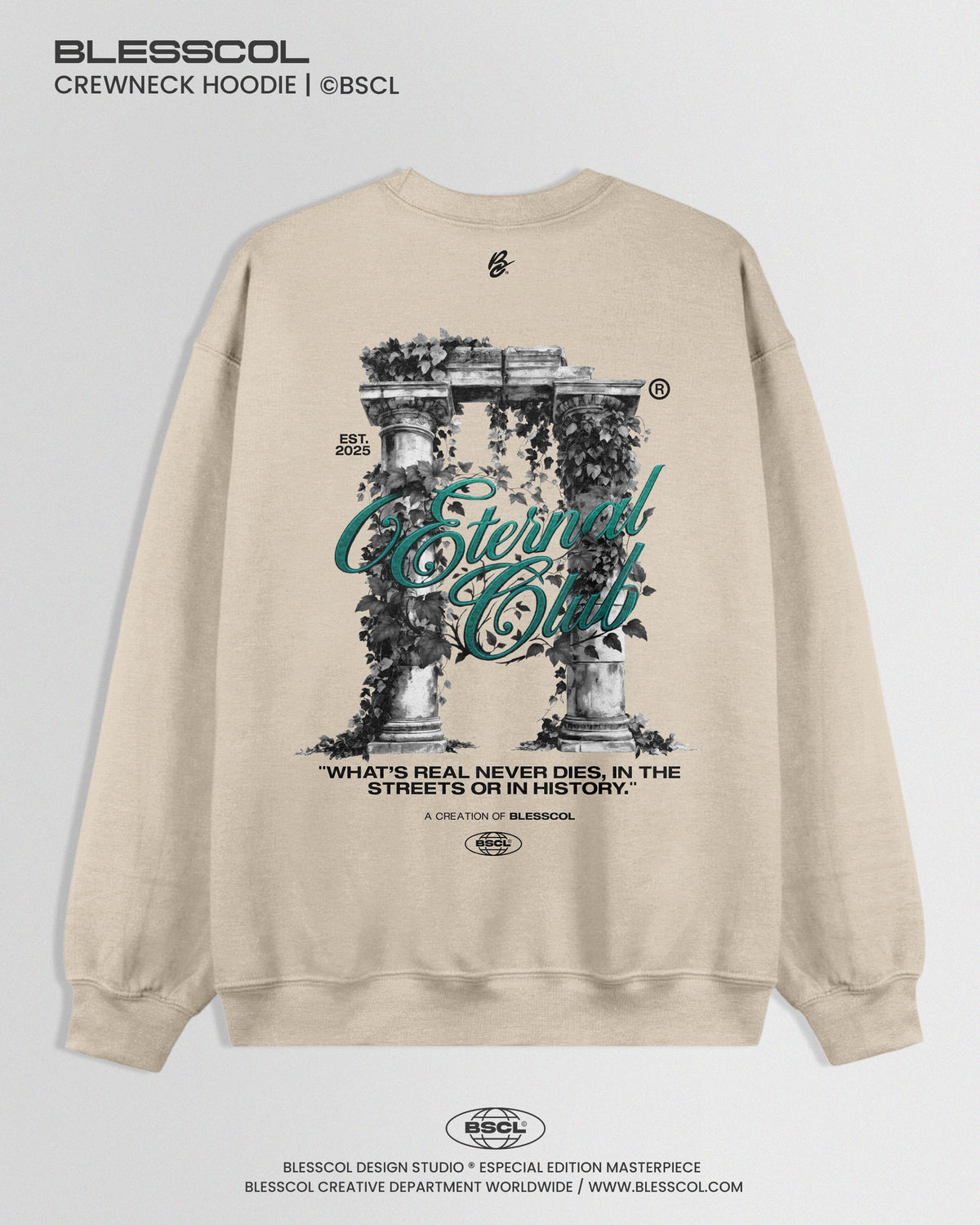 CREWNECK HOODIE BLESSED BETERNAL CLUB