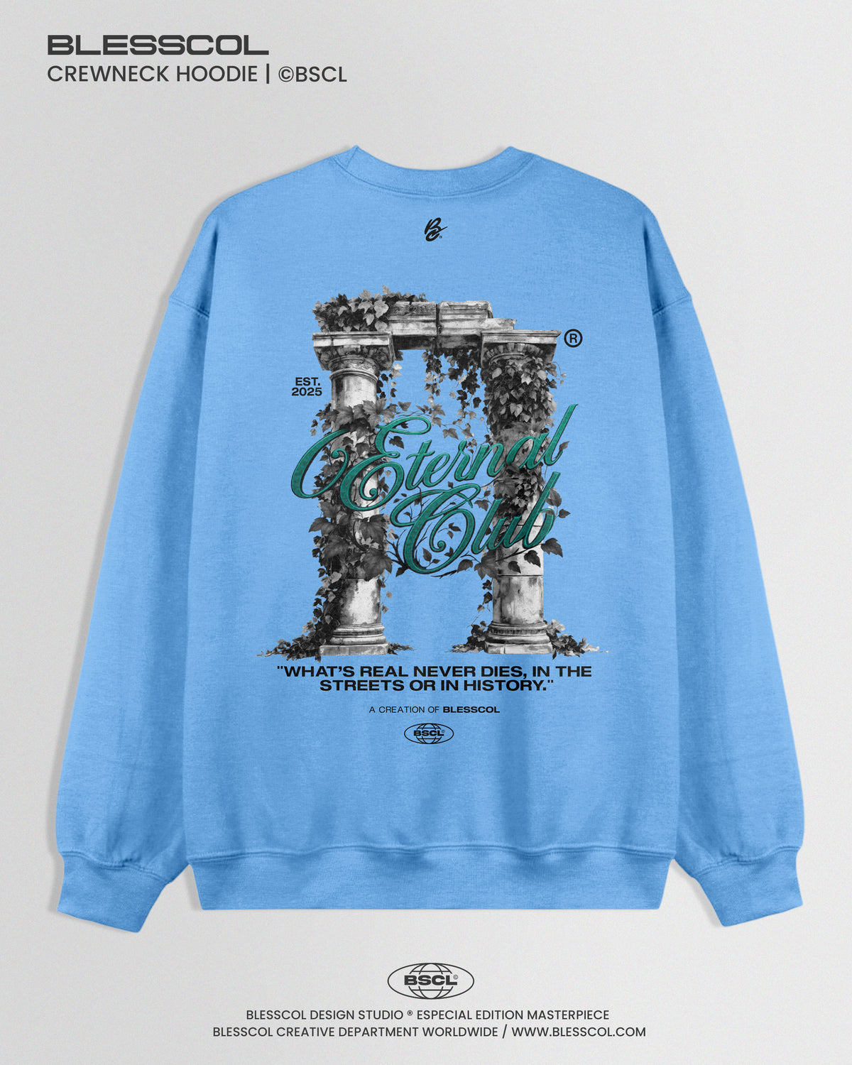 CREWNECK HOODIE BLESSED BETERNAL CLUB