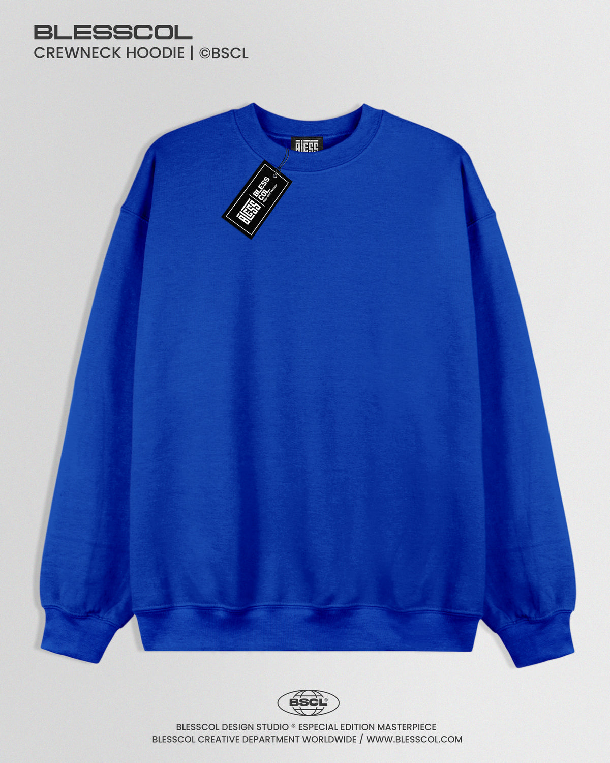 CREWNECK HOODIE BASICO AZUL