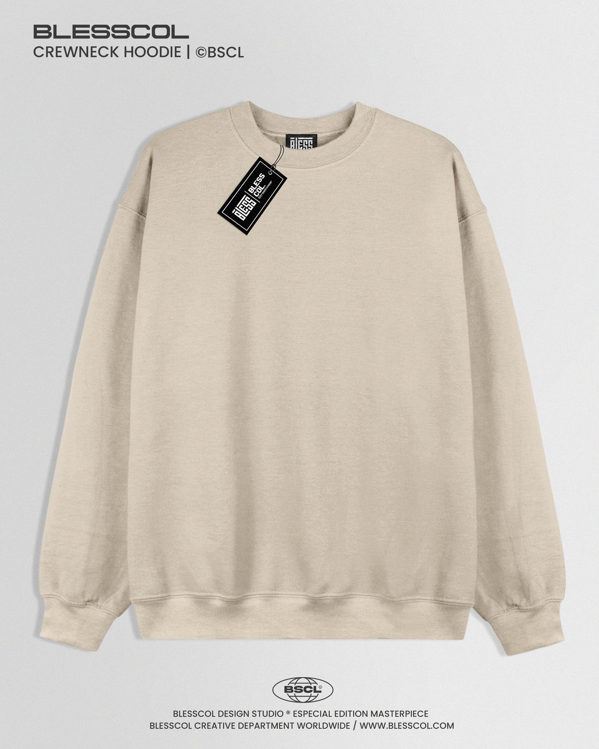 CREWNECK HOODIE BASICO BEIGE