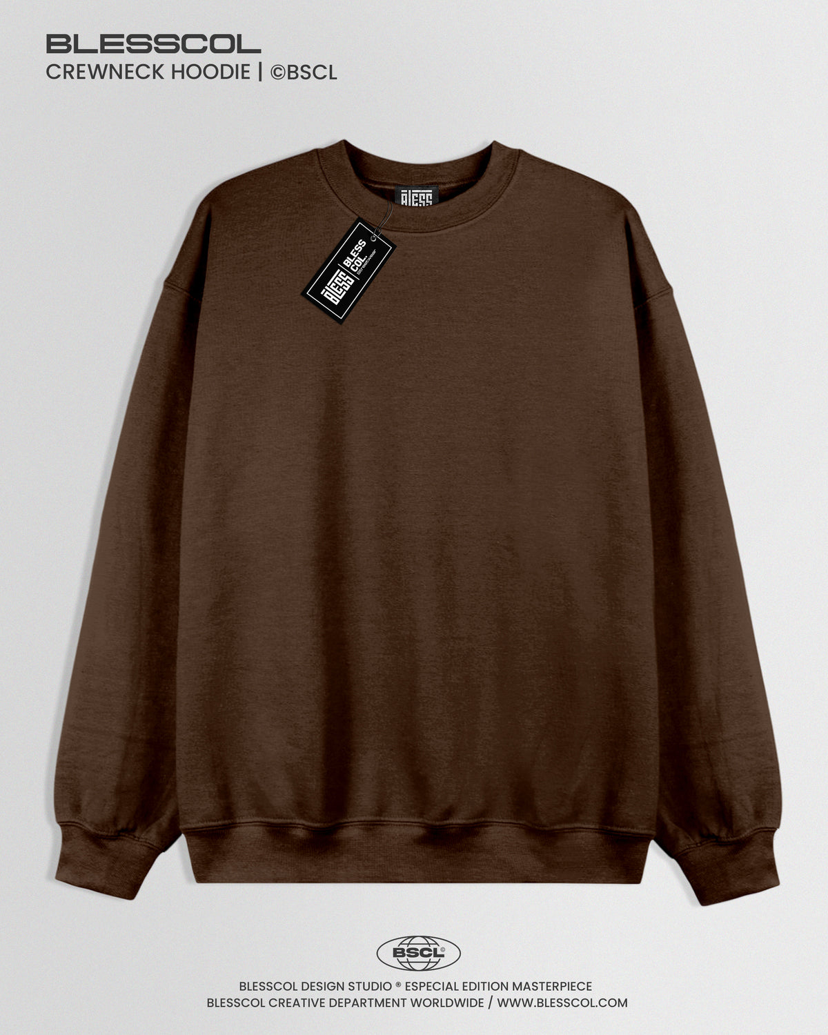 CREWNECK HOODIE BASICO CAFE