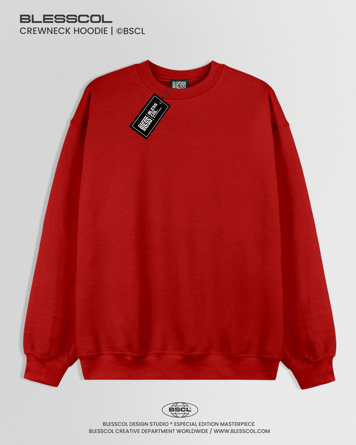 CREWNECK HOODIE BASICO ROJO