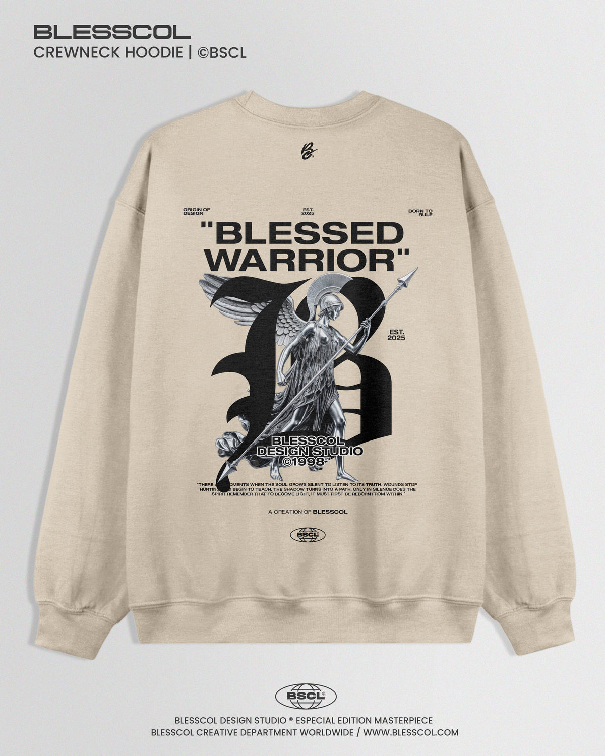 CREWNECK HOODIE BLESSED WARRIOR