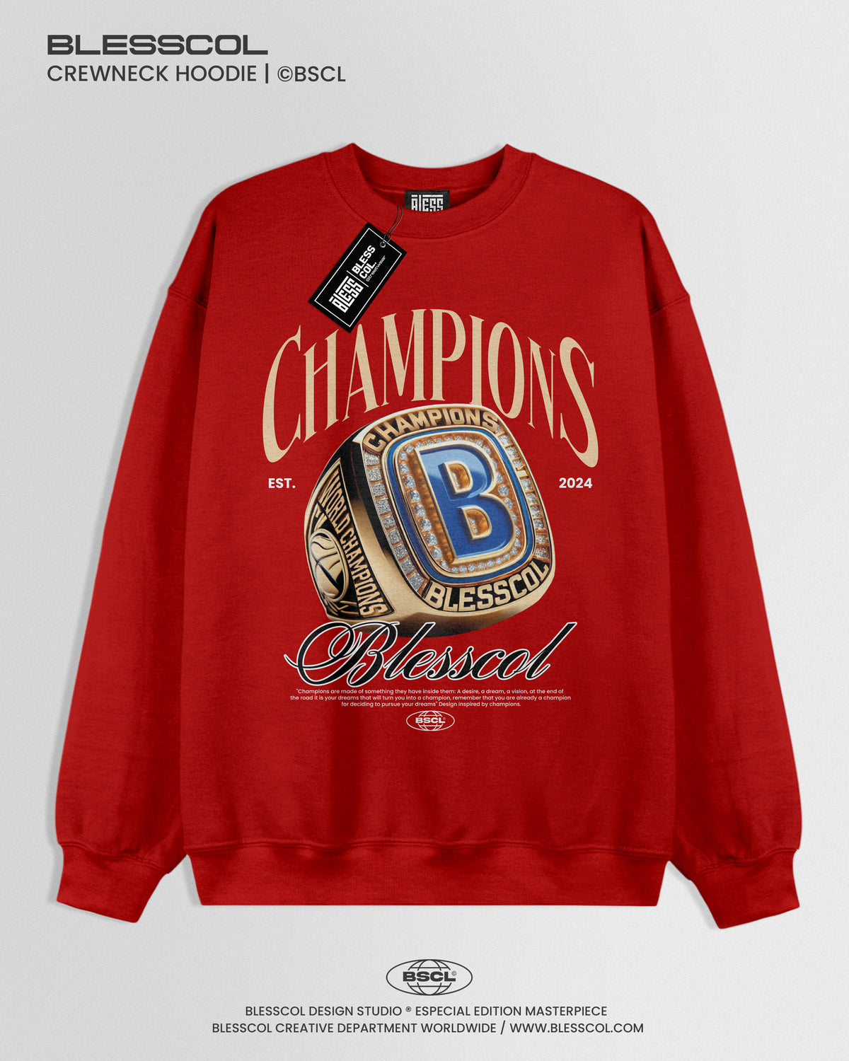 CREWNECK HOODIE  CHAMPIONS X BLESSCOL
