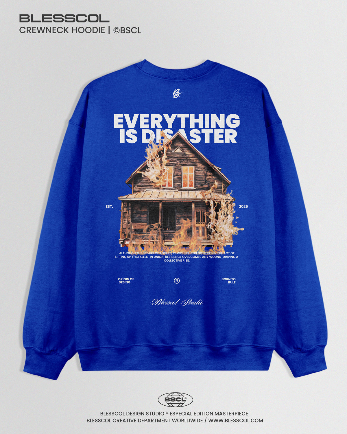 CREWNECK HOODIE  EVERYTHING IS DISASTER