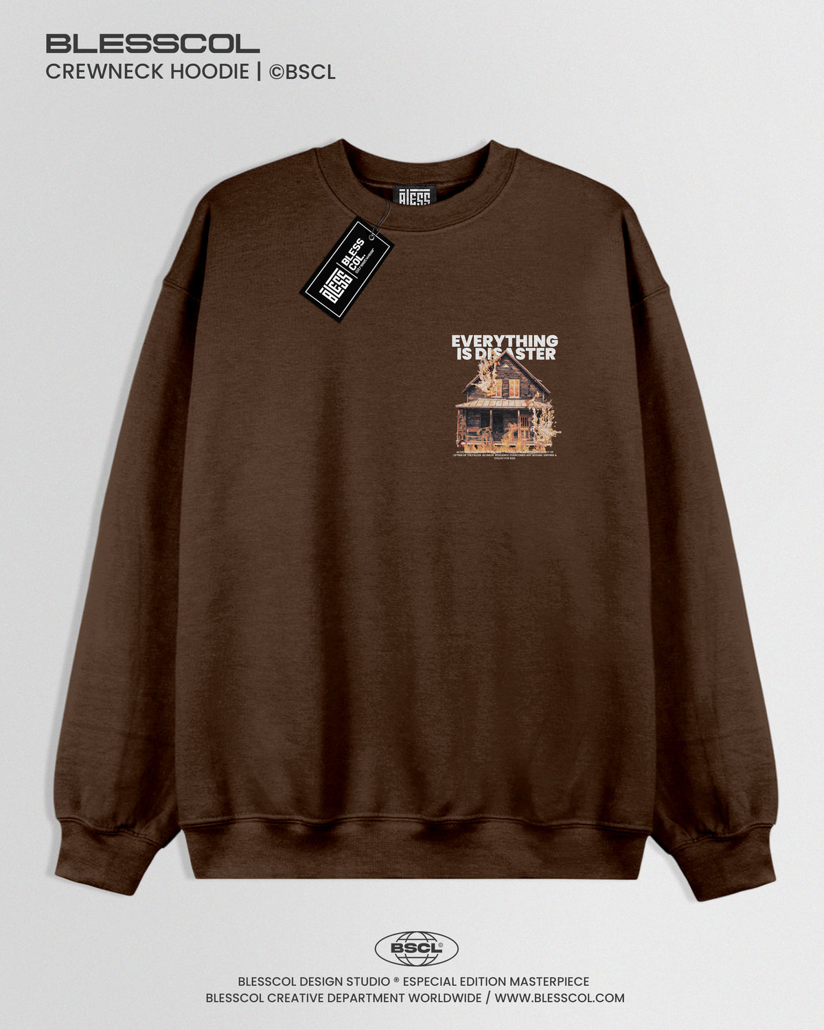 CREWNECK HOODIE  EVERYTHING IS DISASTER