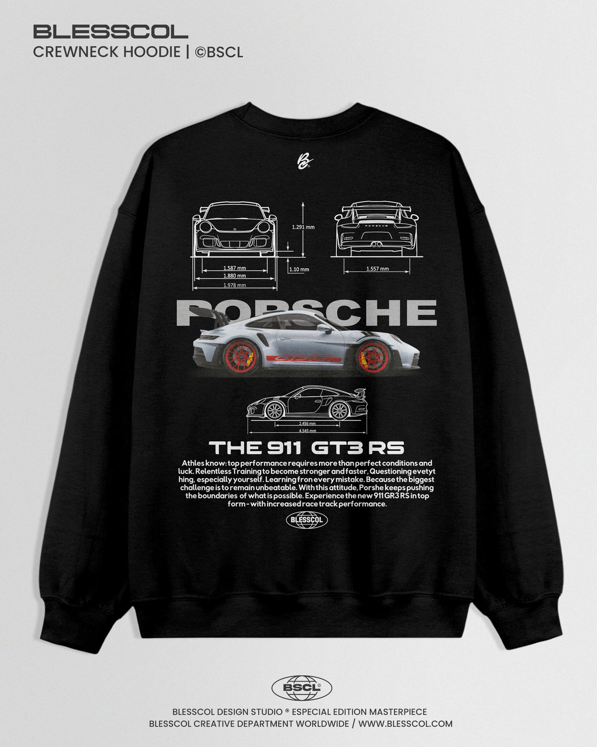CREWNECK HOODIE PORSCHE GT3 RS EDITION