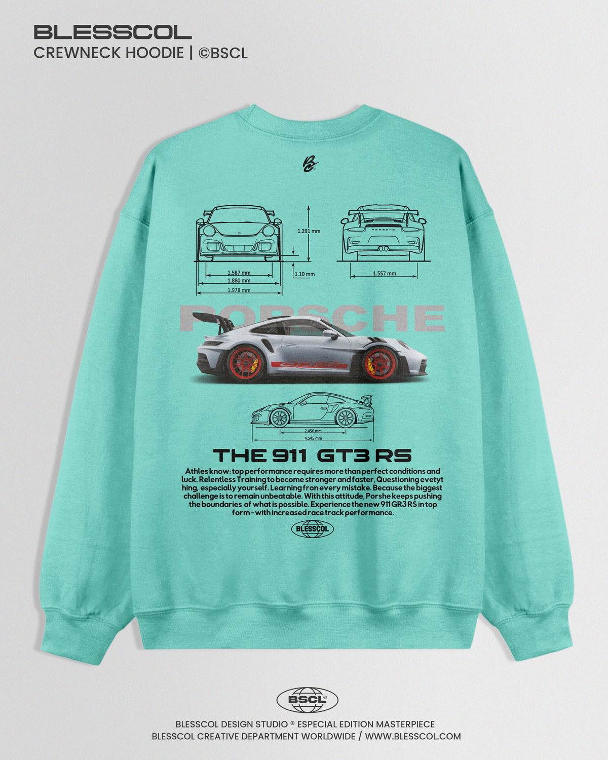 CREWNECK HOODIE PORSCHE GT3 RS EDITION