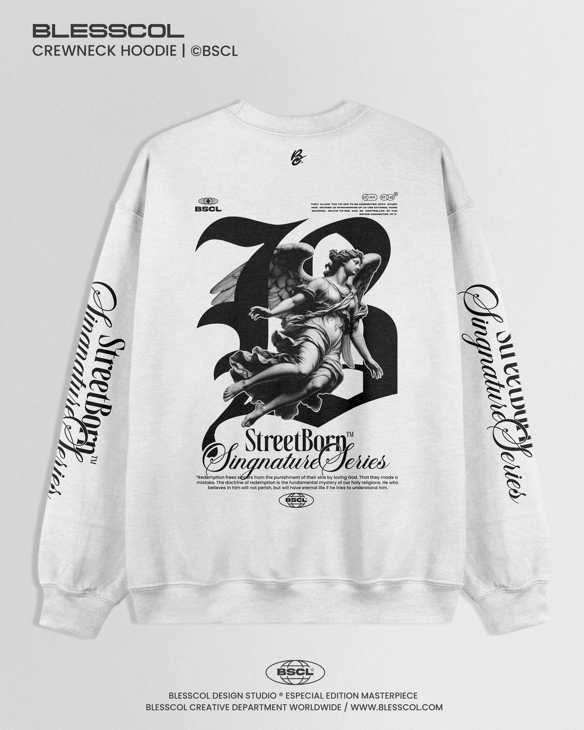 CREWNECK HOODIE STREETBOR B PREMIUM
