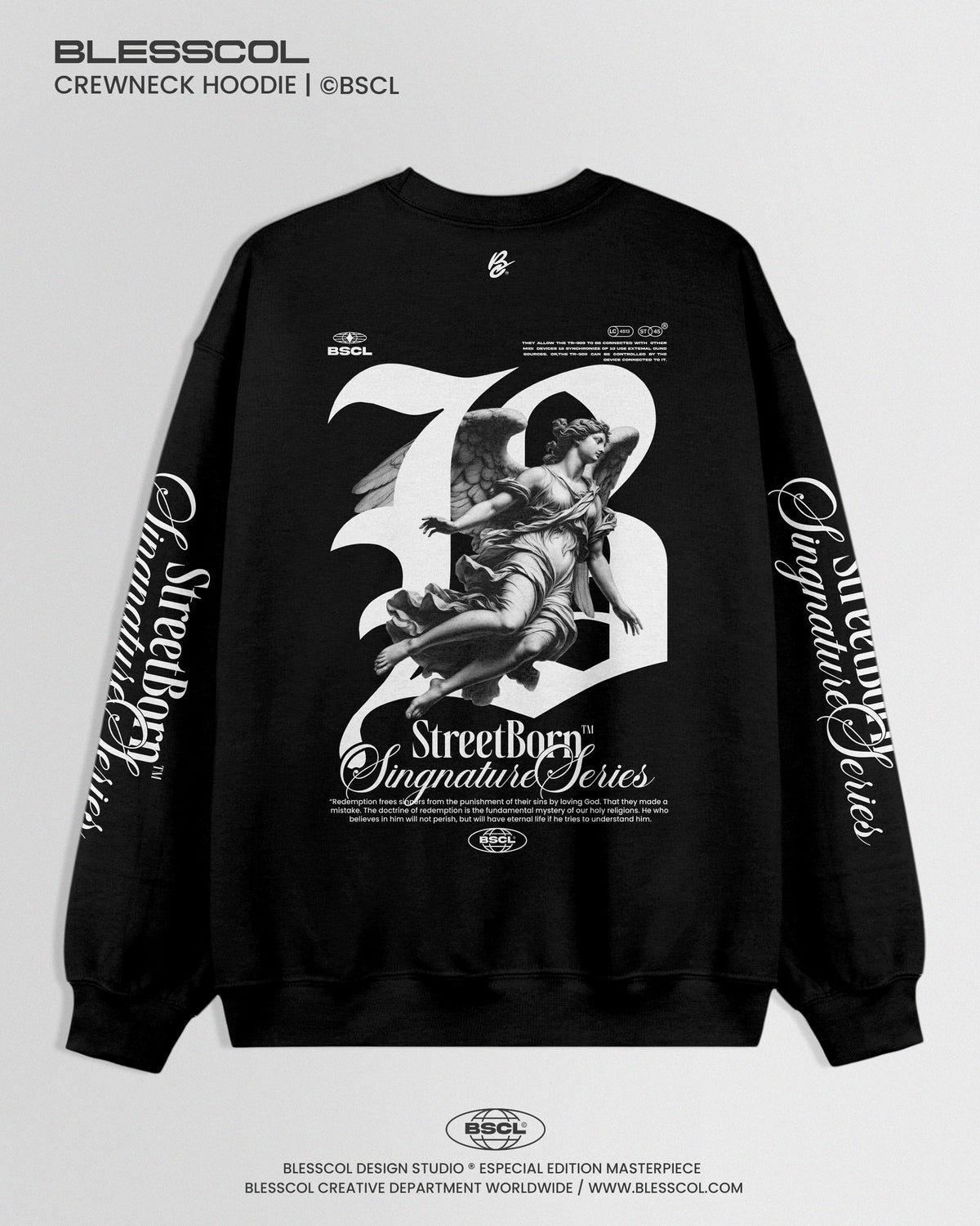 CREWNECK HOODIE STREETBOR B PREMIUM