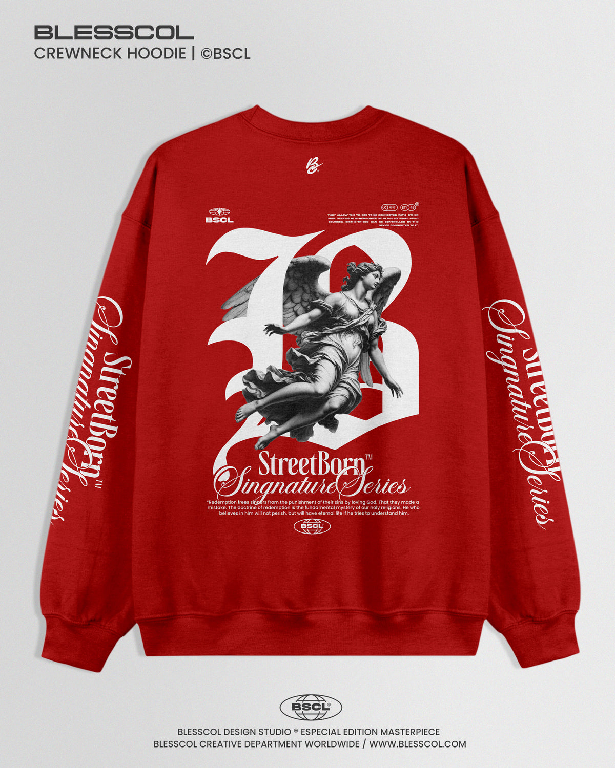 CREWNECK HOODIE STREETBOR B PREMIUM