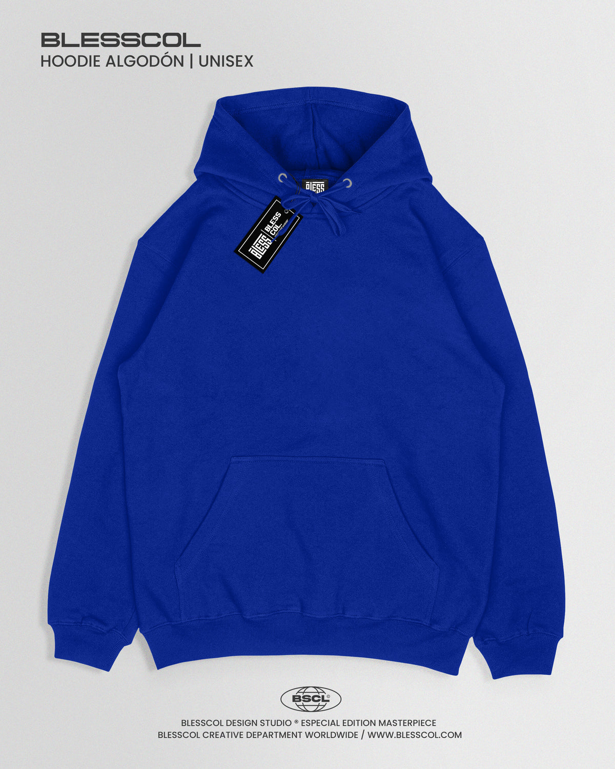 HOODIE ESSENTIAL BASICO AZUL