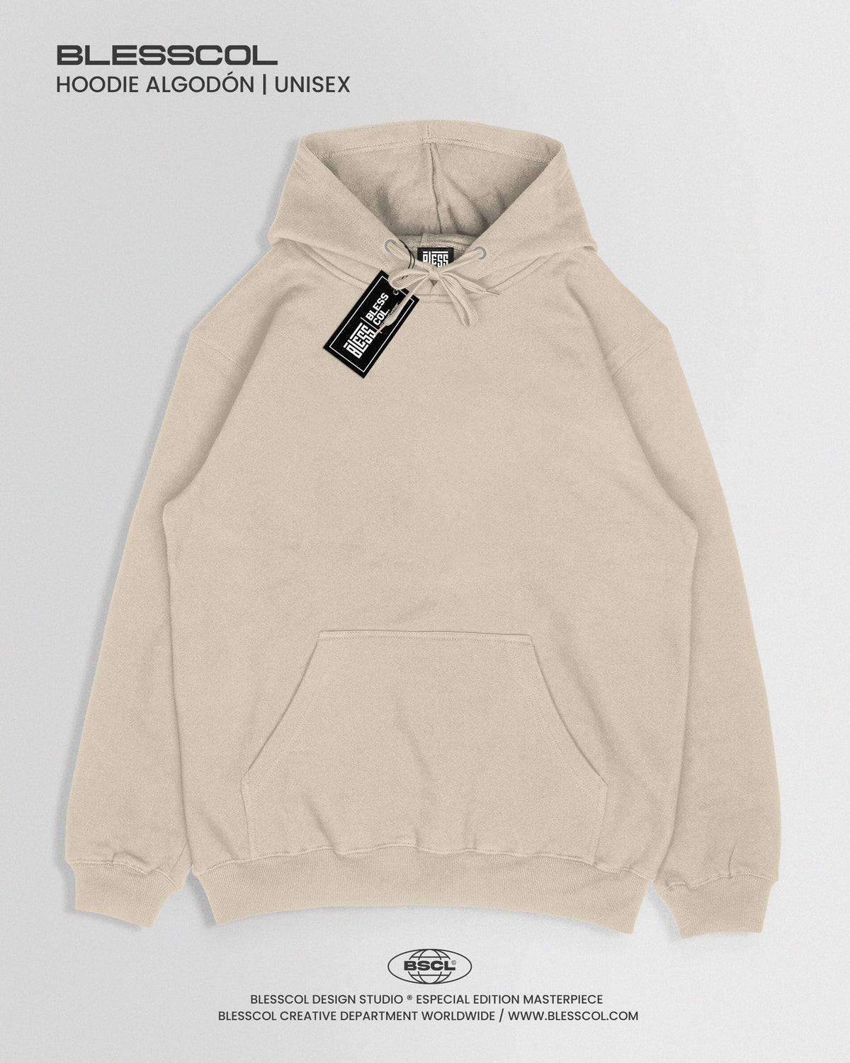 HOODIE ESSENTIAL BASICO BEIGE