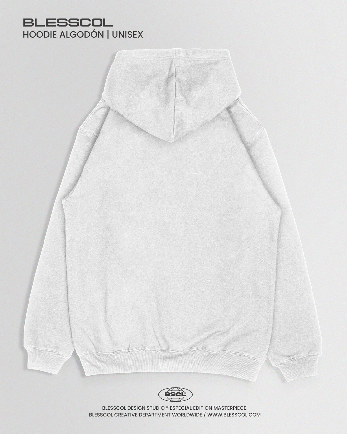 HOODIE ESSENTIAL BASICO BLANCO