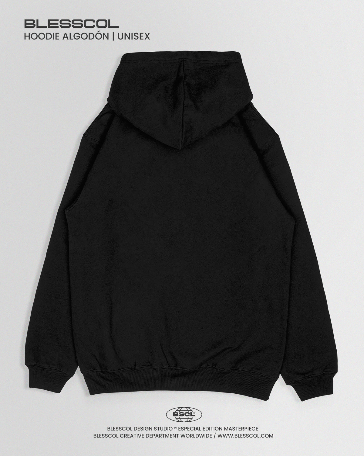 HOODIE ESSENTIAL BASICO NEGRO