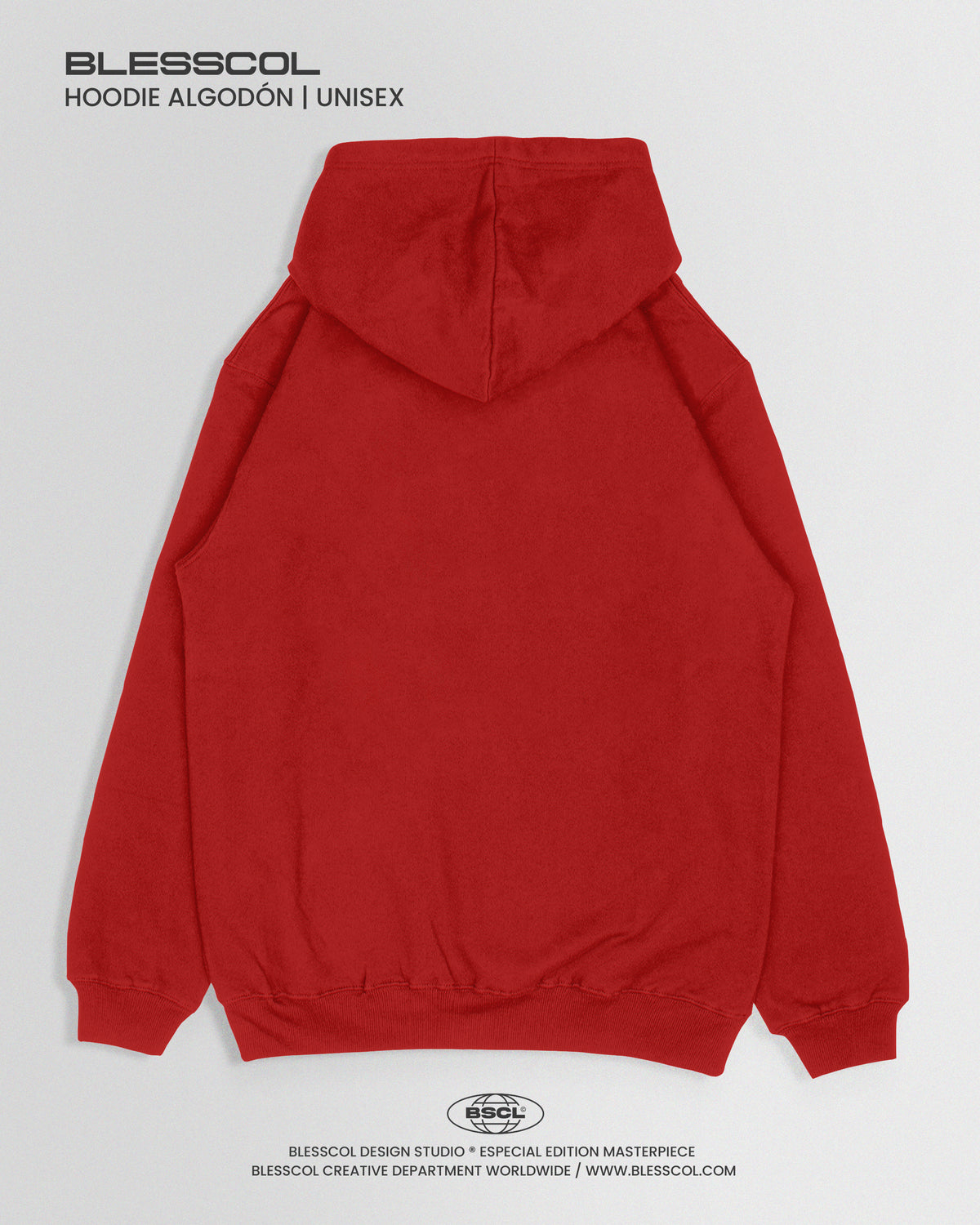 HOODIE ESSENTIAL BASICO ROJO