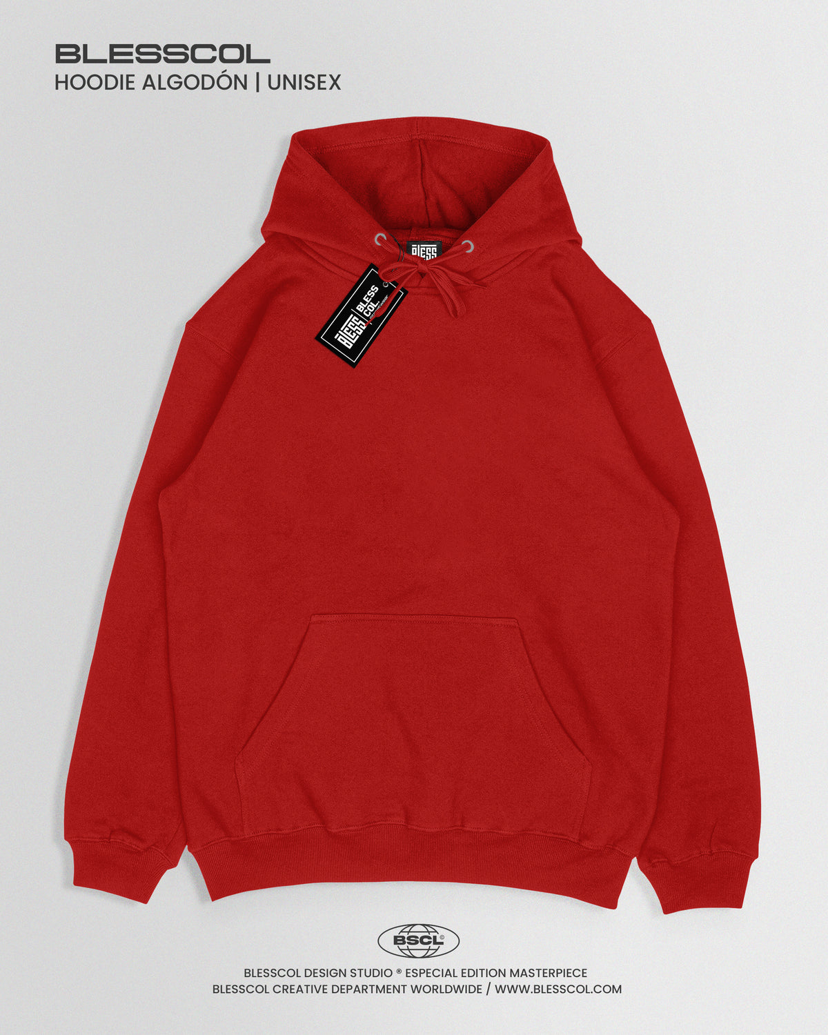HOODIE ESSENTIAL BASICO ROJO