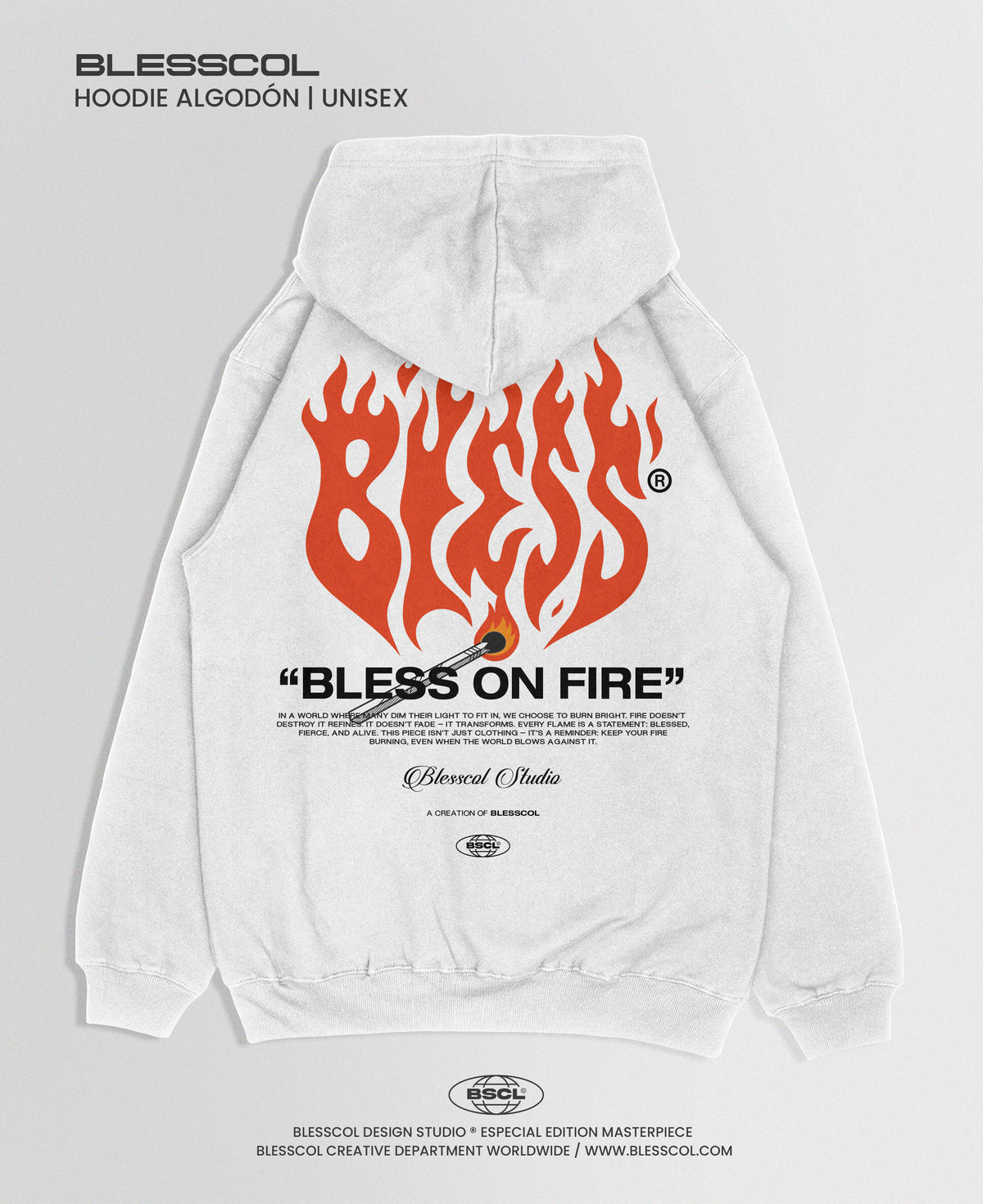 HOODIE BLESS ON FIRE BSCL