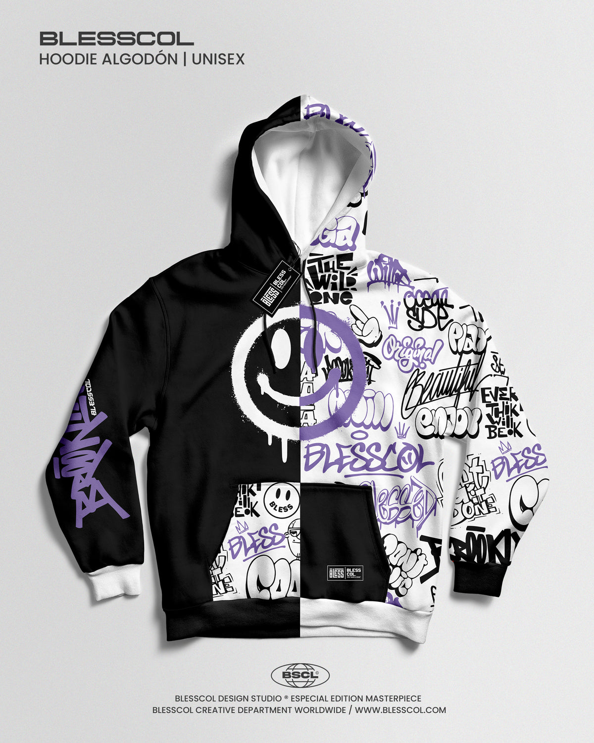 HOODIE BROOKLY GRAFFITI BSCL