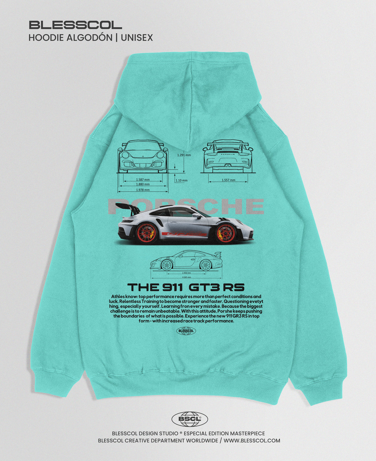 HOODIE UNISEX PORSCHE THE 911 GT3 RS