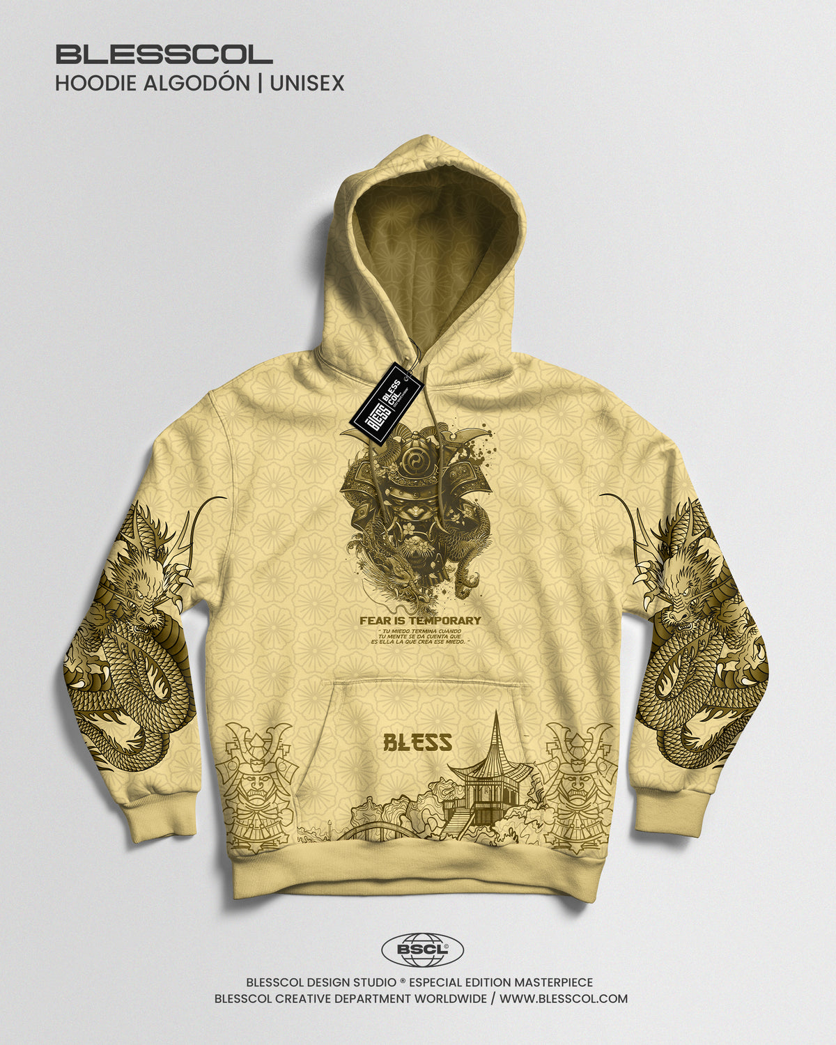 HOODIE DRAGON SAMURAI SHADOW