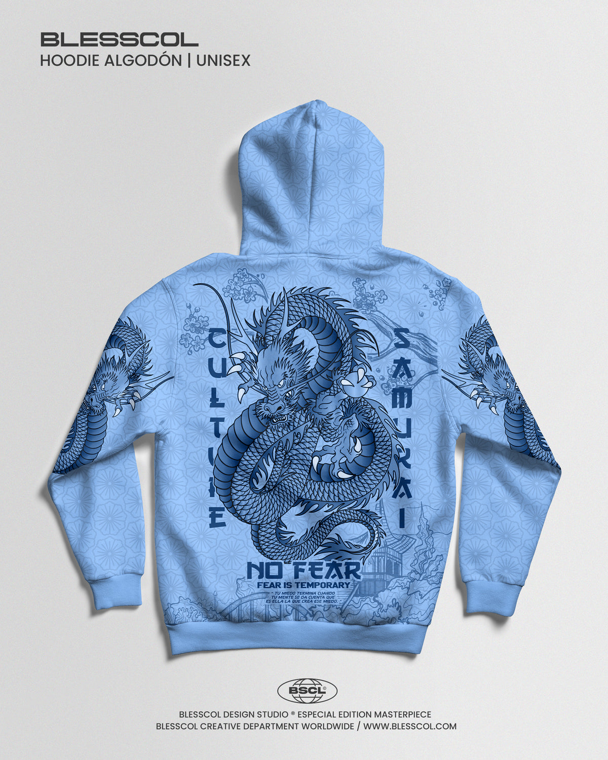 HOODIE DRAGON SAMURAI SHADOW
