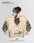 HOODIE DRAGON SAMURAI SHADOW