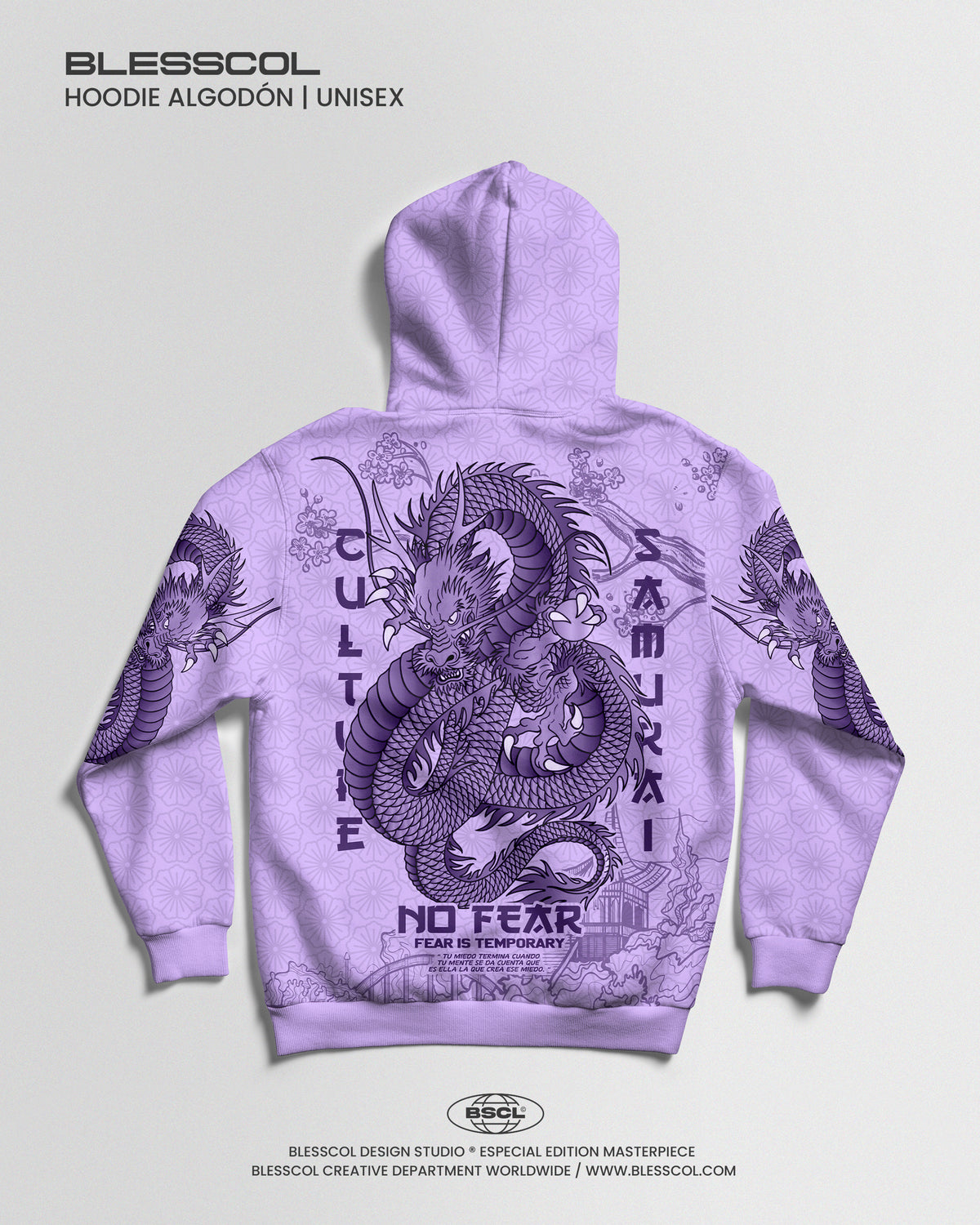 HOODIE DRAGON SAMURAI SHADOW