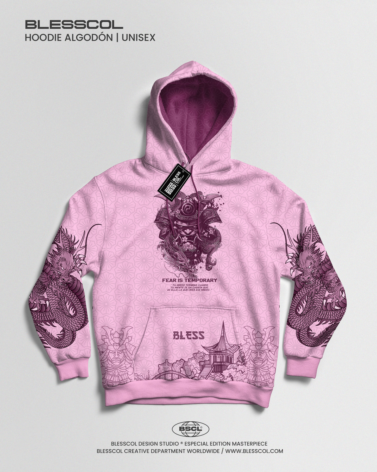 HOODIE DRAGON SAMURAI SHADOW