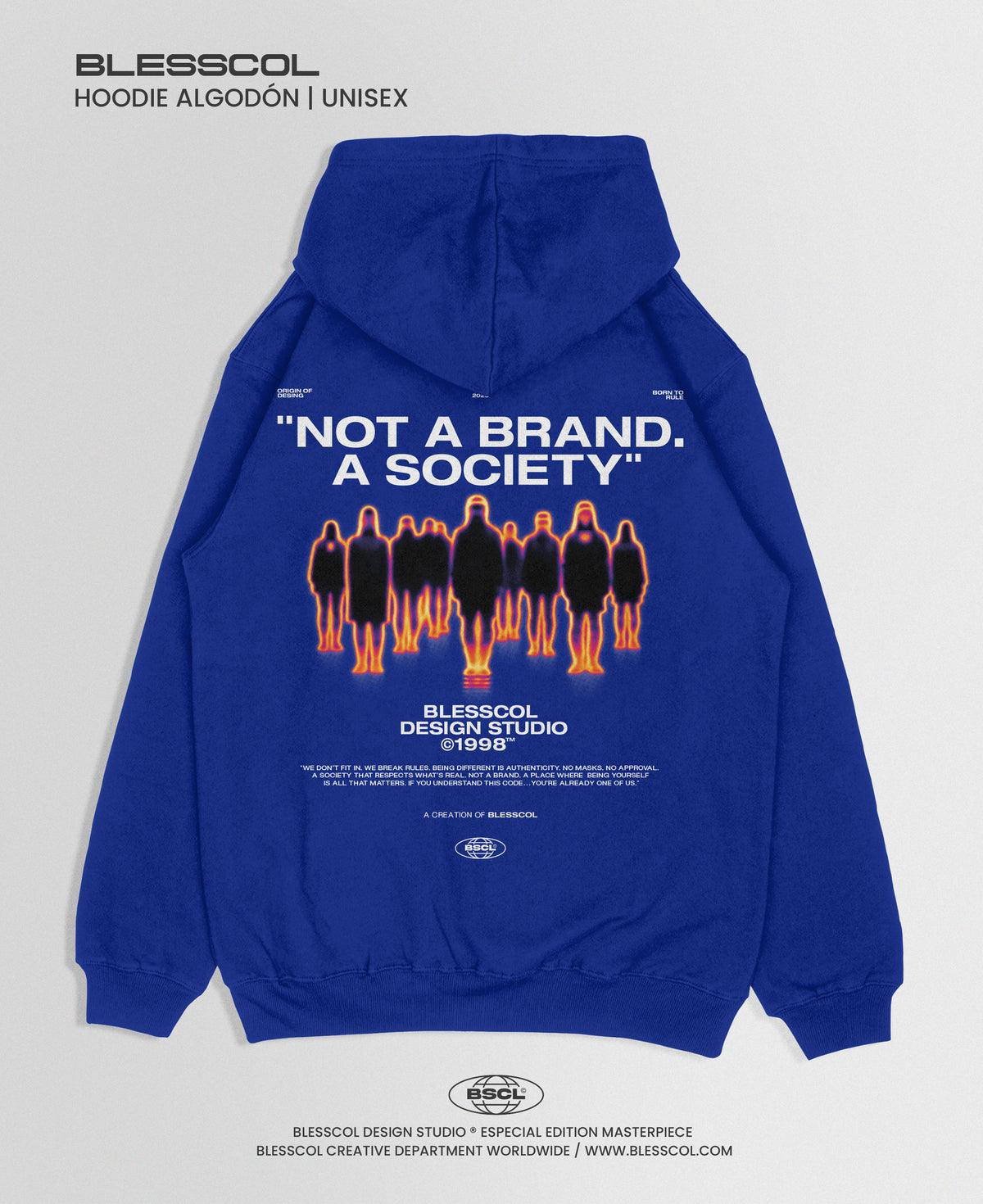 HOODIE NOT A BRAND A SOCIETY BSCL