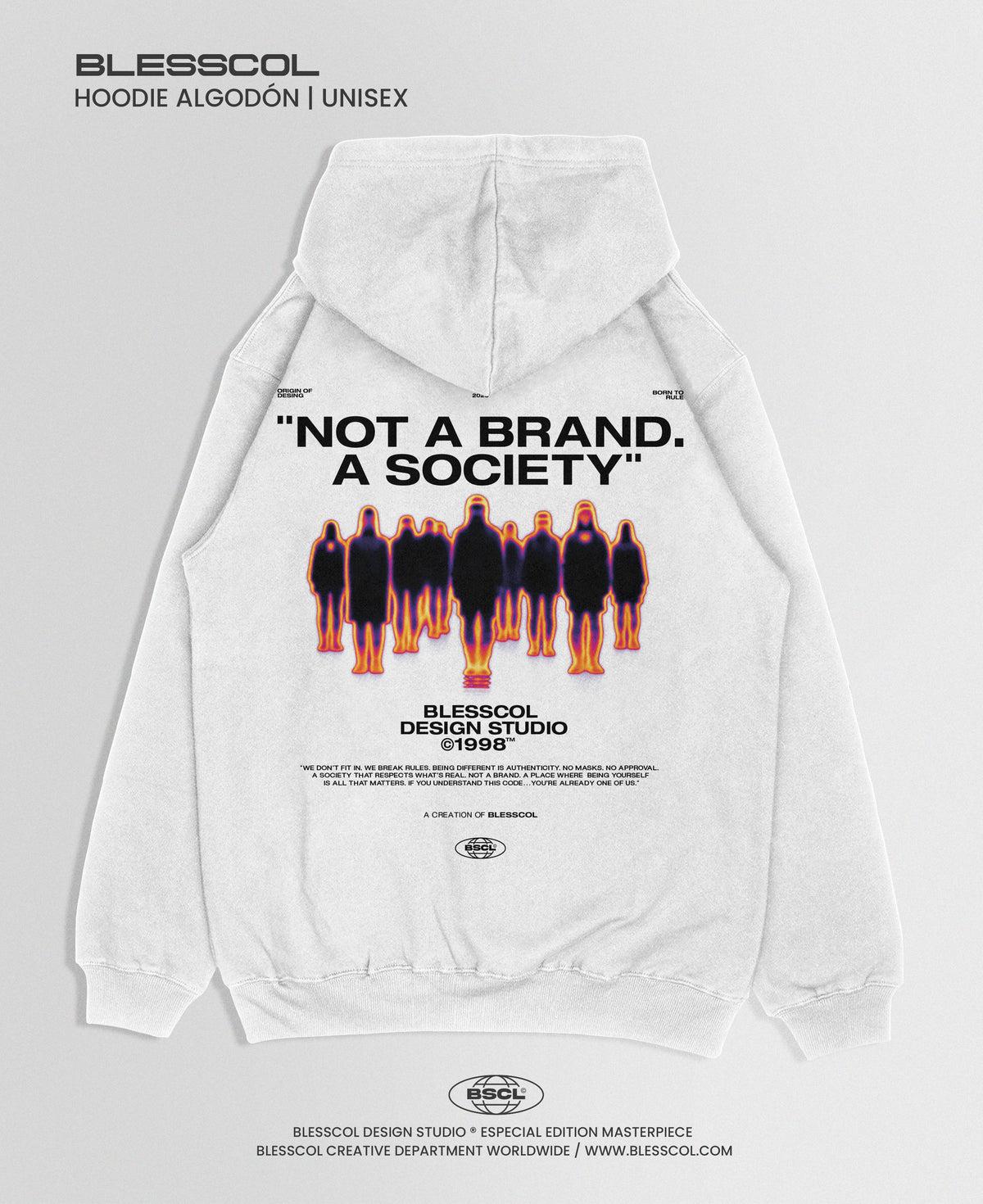 HOODIE NOT A BRAND A SOCIETY BSCL