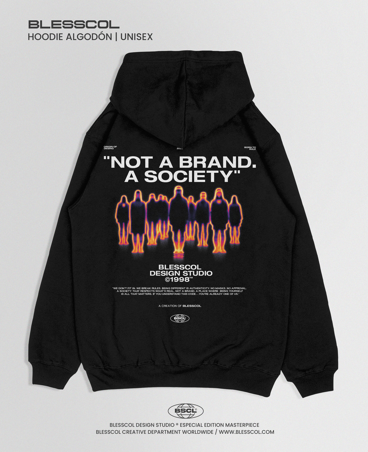 HOODIE NOT A BRAND A SOCIETY BSCL
