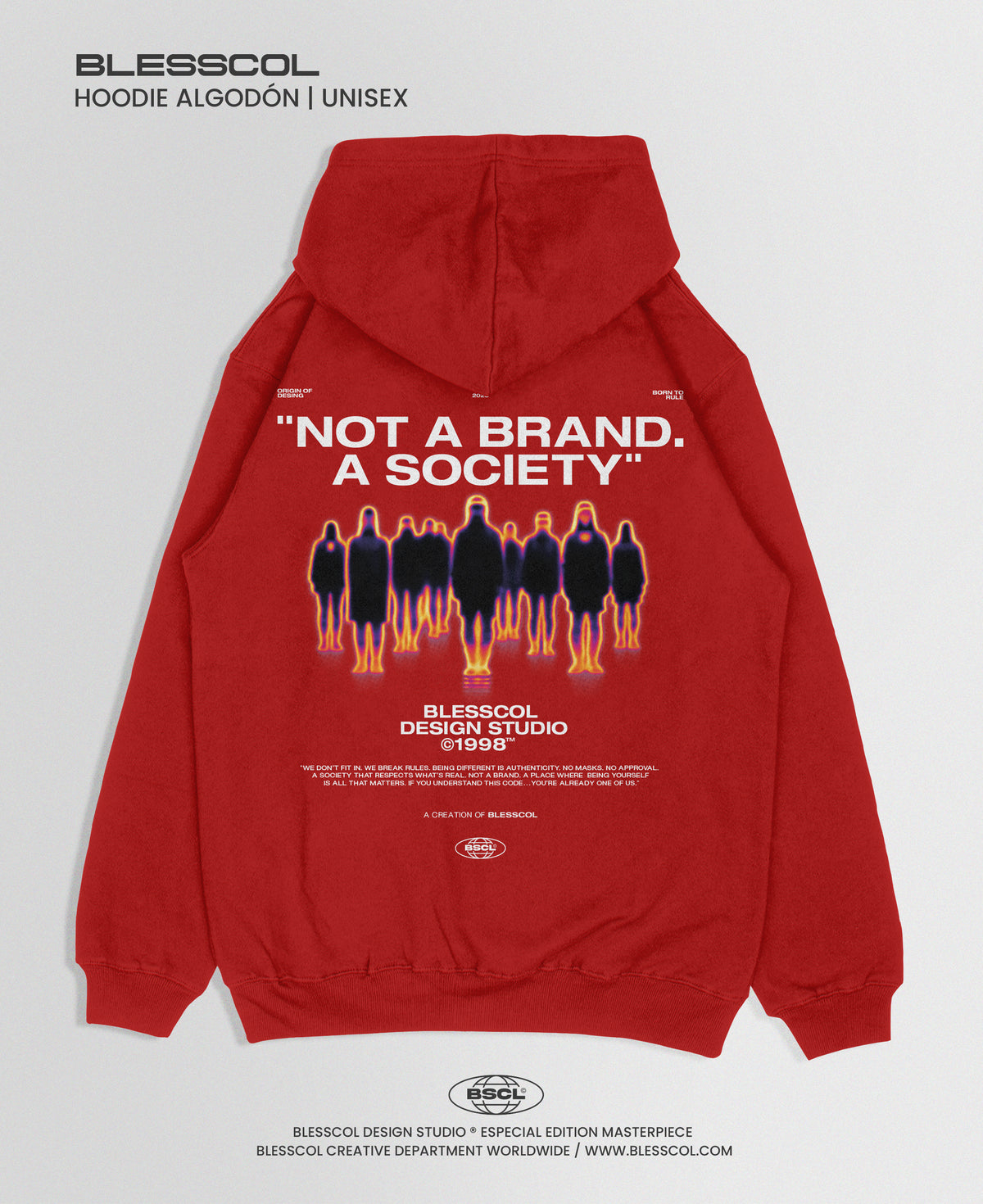 HOODIE NOT A BRAND A SOCIETY BSCL