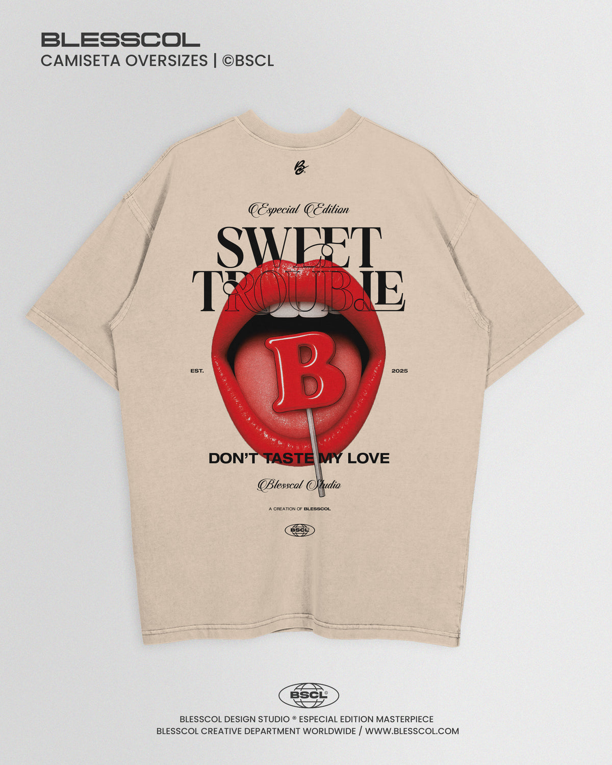 CAMISETA OVERSIZE EDITON SWEET TROUBLE