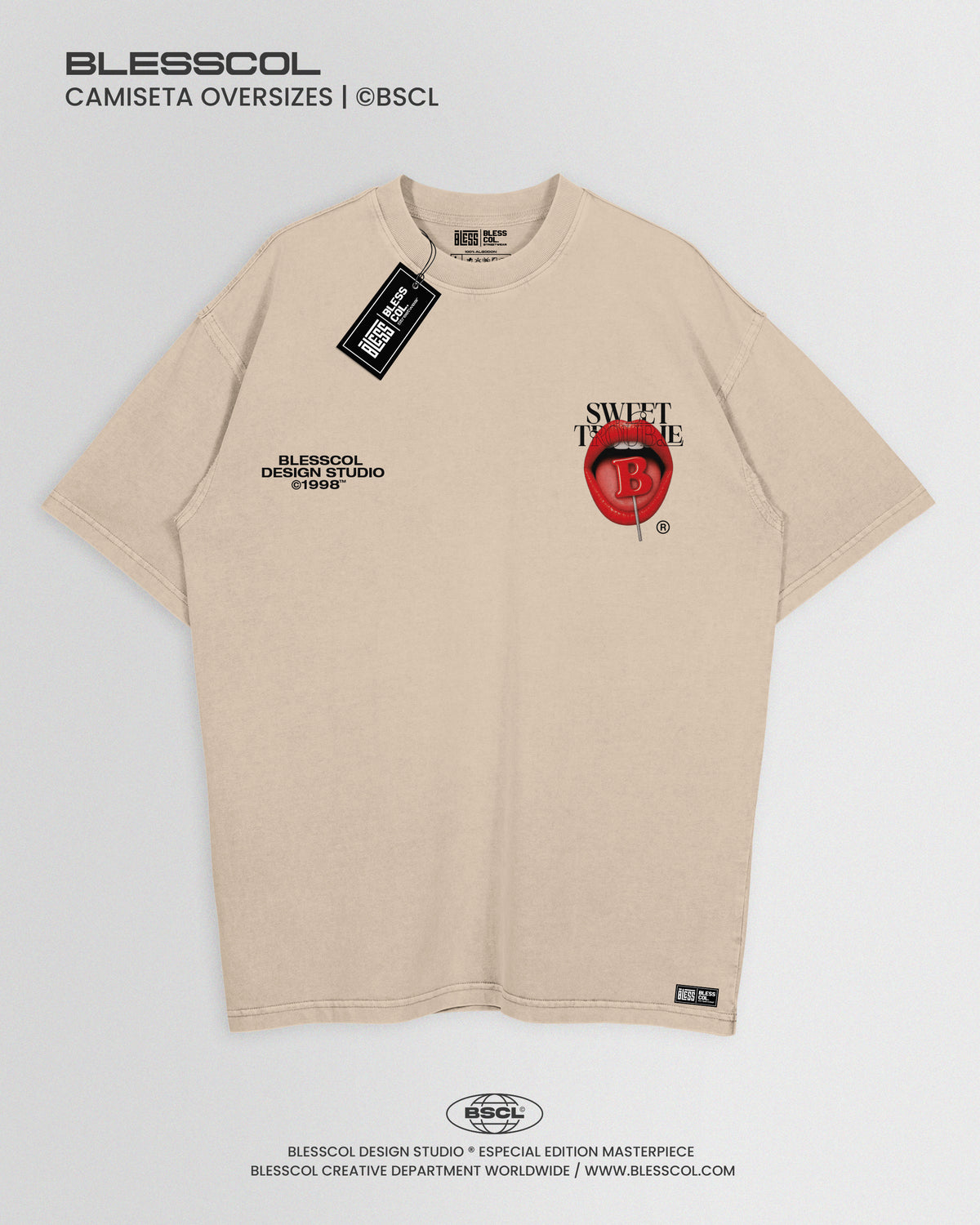 CAMISETA OVERSIZE EDITON SWEET TROUBLE