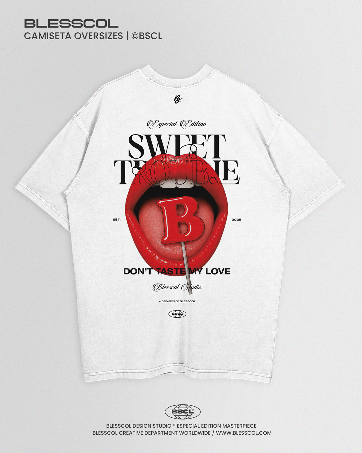 CAMISETA OVERSIZE EDITON SWEET TROUBLE