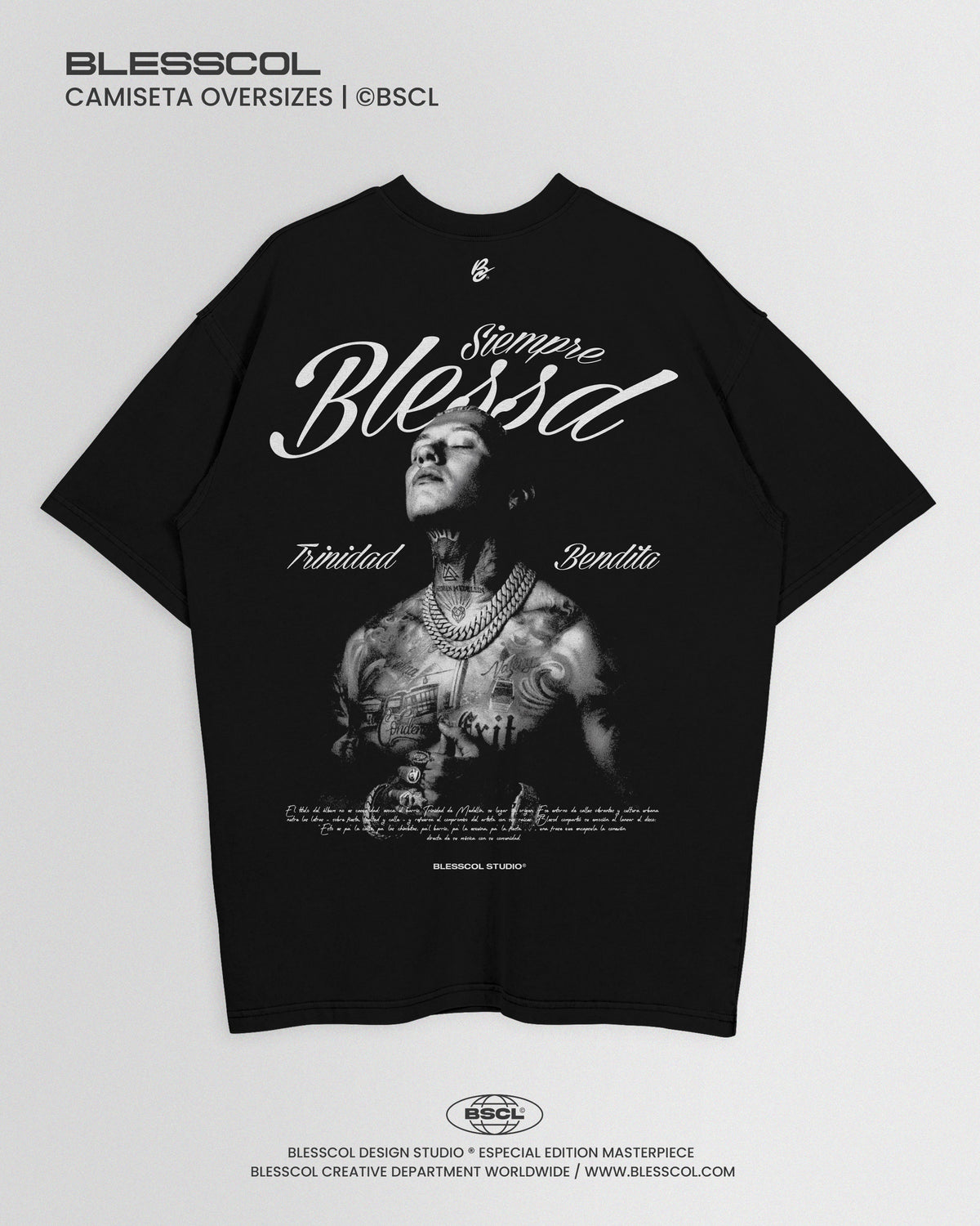CAMISETA OVERSIZE BLESSD TRINIDAD BENDITA II